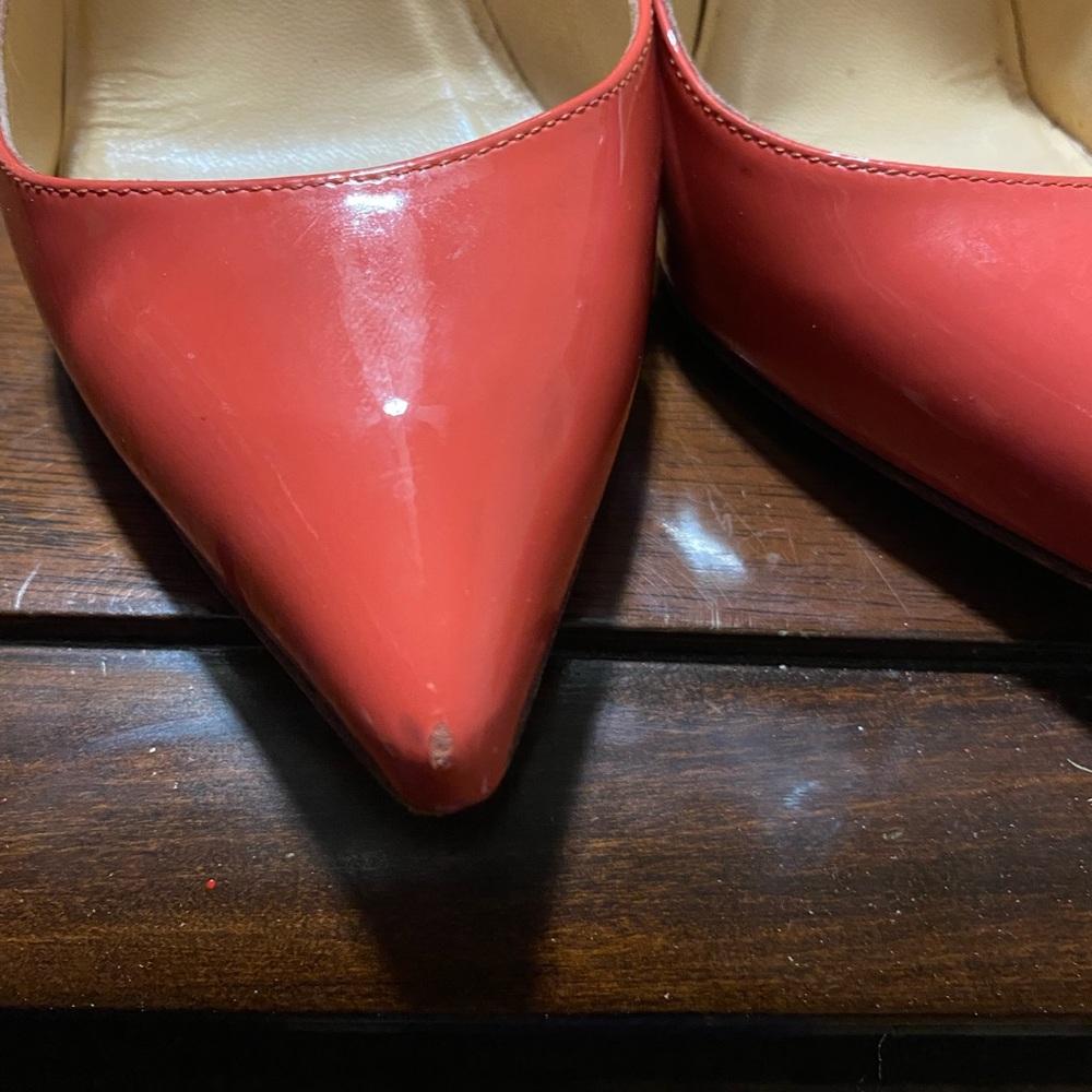 ❤️SOLD❤️Christian Louboutin Coral Pigalle patent - Picture 7 of 7